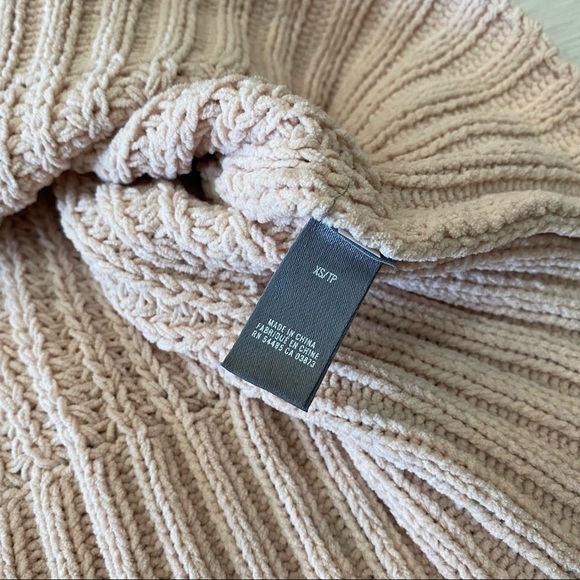 Aerie Oversized Turtleneck Sweater Knit Pink XS - Picture 6 of 10